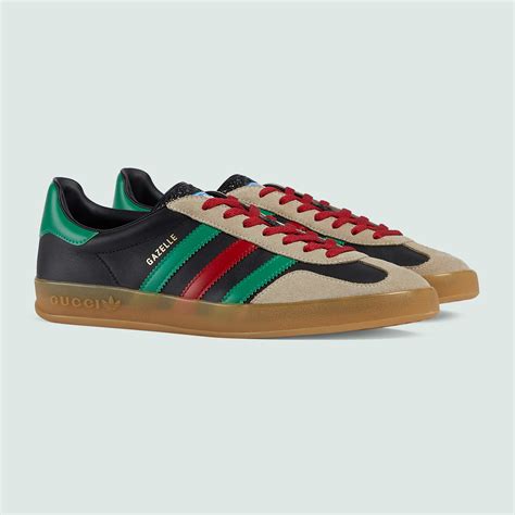 black gucci gazelle|adidas x gucci gazelle bag.